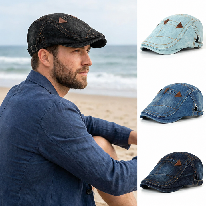 Rustiva™ | Vintage Denim Heren Pet