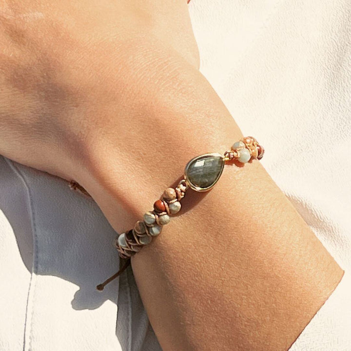 Zomerse Boho Armband met Natuursteen