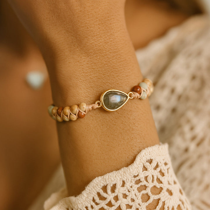 Zomerse Boho Armband met Natuursteen