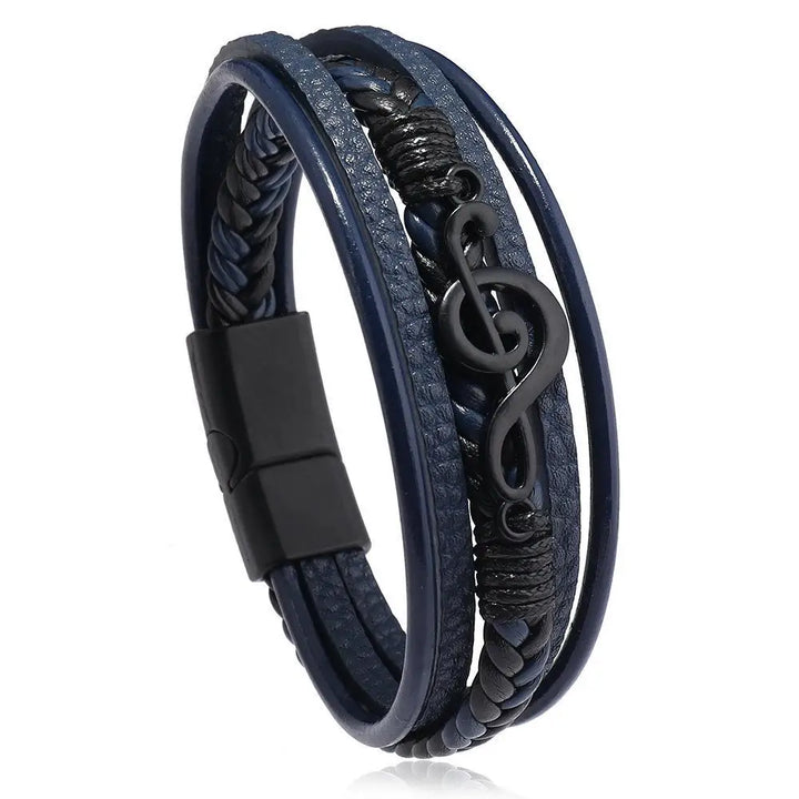 Rustiva™ | Leren Armband voor Muziekliefhebbers