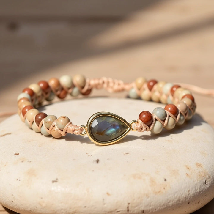 Zomerse Boho Armband met Natuursteen