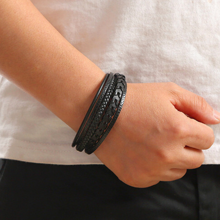 Rustiva™ | Lederen Herenarmband – robuust, stijlvol en tijdloos