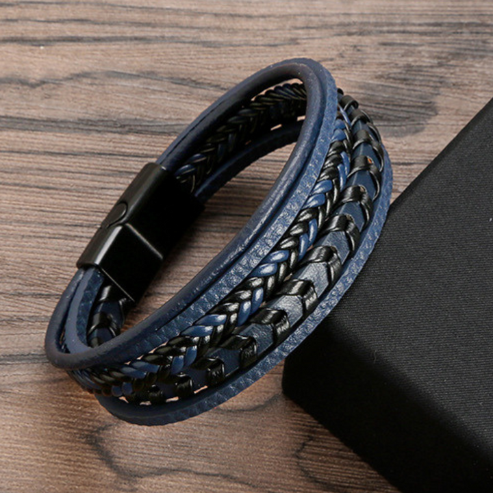 Rustiva™ | Lederen Herenarmband – robuust, stijlvol en tijdloos