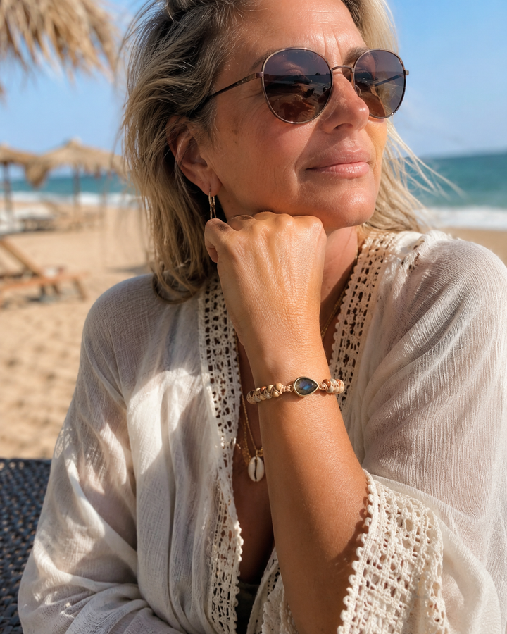Zomerse Boho Armband met Natuursteen