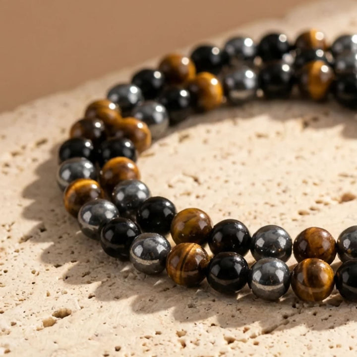 Rustiva™ | Stoere Natuursteen Ketting voor Heren