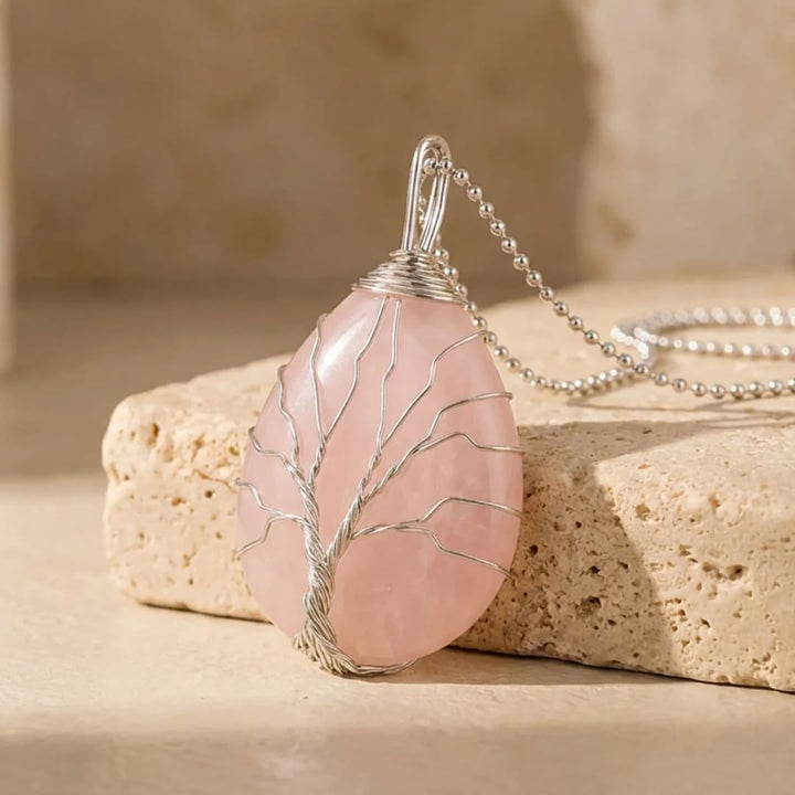 Elegante Levensboom Hanger met Natuursteen
