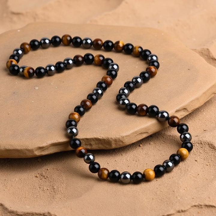 Rustiva™ | Stoere Natuursteen Ketting voor Heren