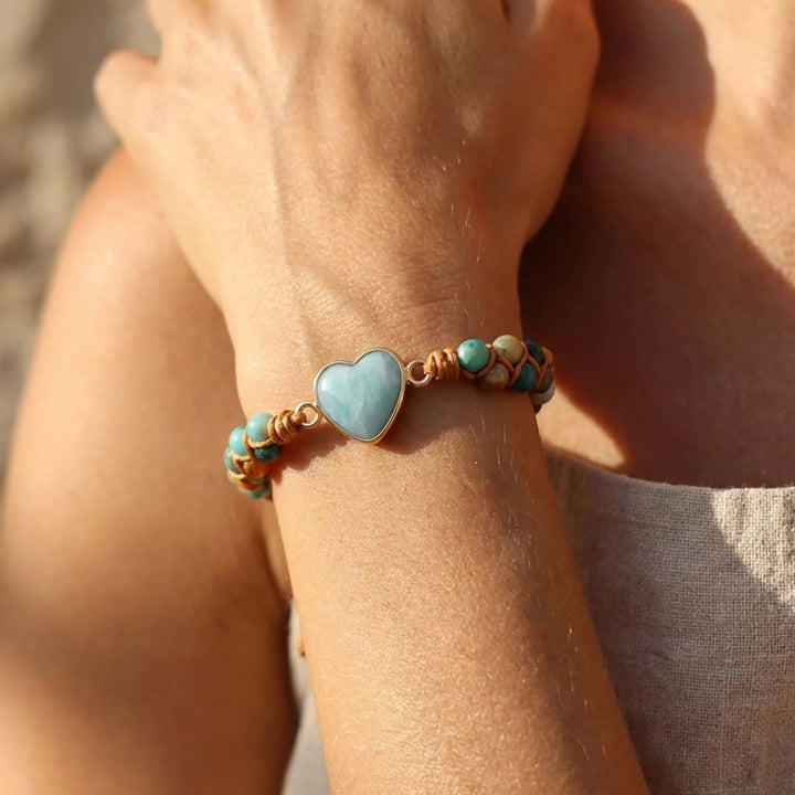 Zomerse Boho Armband met Natuursteen