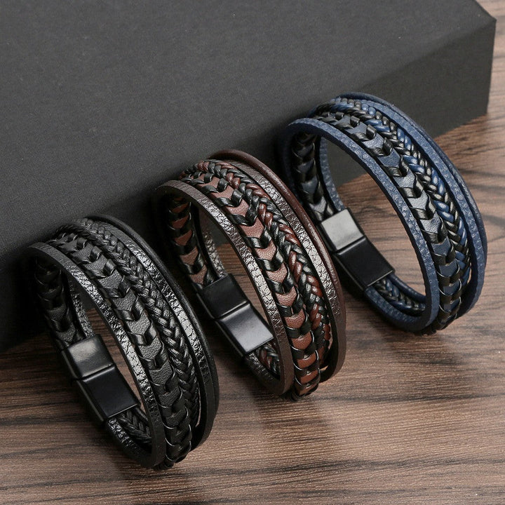 Rustiva™ | Lederen Herenarmband – robuust, stijlvol en tijdloos