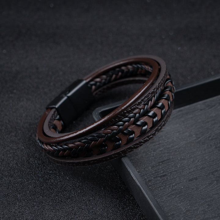 Rustiva™ | Lederen Herenarmband – robuust, stijlvol en tijdloos