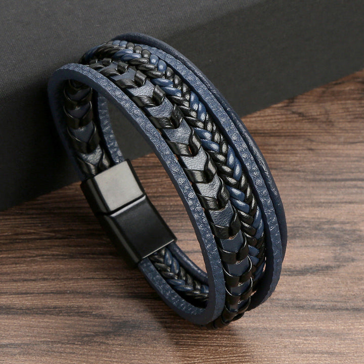 Rustiva™ | Lederen Herenarmband – robuust, stijlvol en tijdloos
