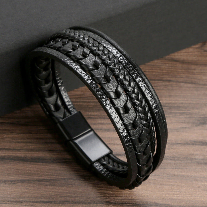Rustiva™ | Lederen Herenarmband – robuust, stijlvol en tijdloos