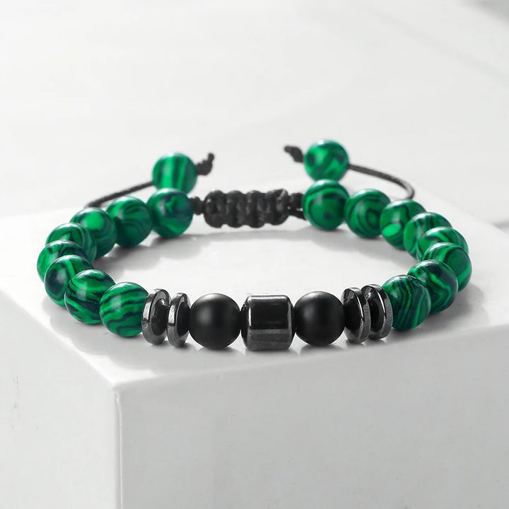 Rustiva™ | Luxe Natuursteen Heren Armband