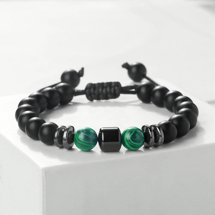 Rustiva™ | Luxe Natuursteen Heren Armband