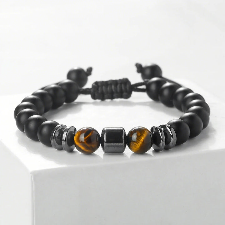 Rustiva™ | Luxe Natuursteen Heren Armband