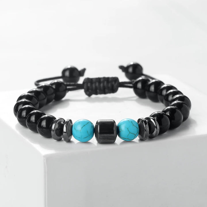 Rustiva™ | Luxe Natuursteen Heren Armband