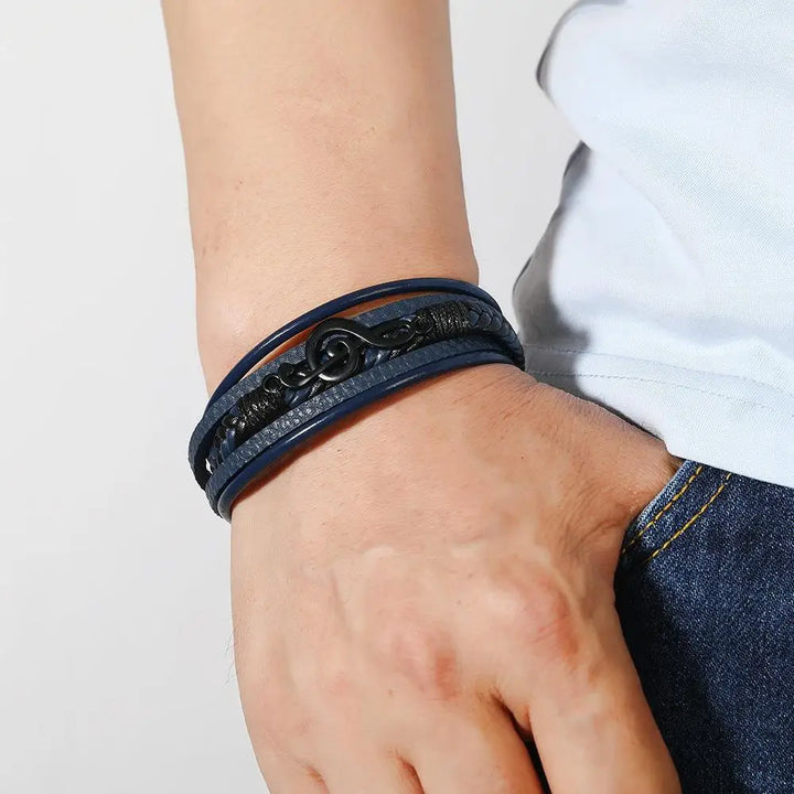 Rustiva™ | Leren Armband voor Muziekliefhebbers