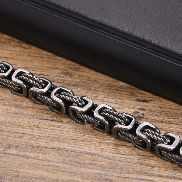 Rustiva™ | Scandinavische Stalen Herenarmband