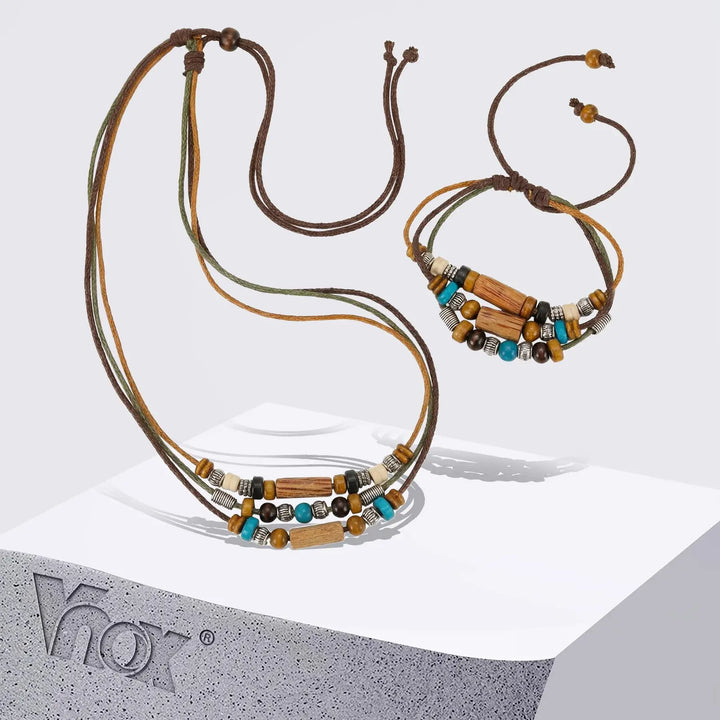 Rustiva™ | Vintage Heren Ketting & Armband Set