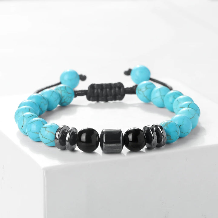 Rustiva™ | Luxe Natuursteen Heren Armband