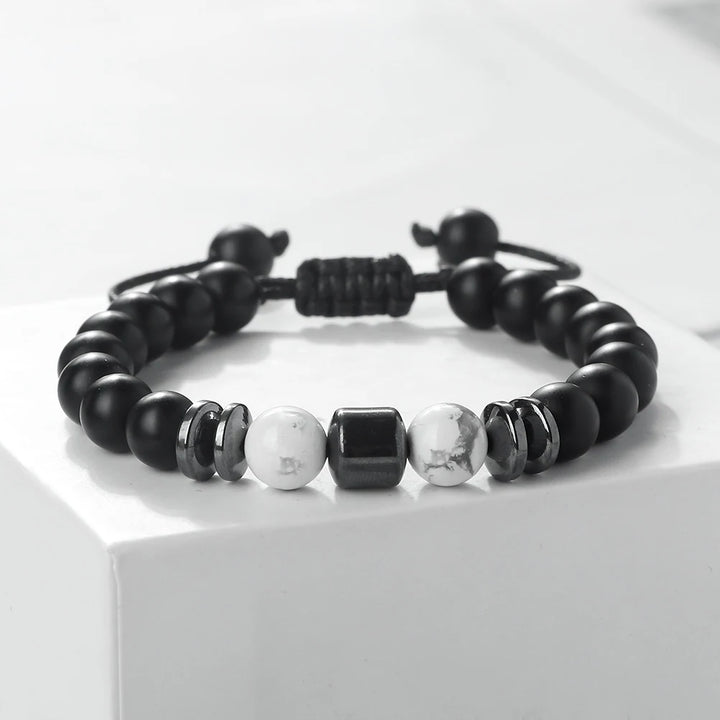 Rustiva™ | Luxe Natuursteen Heren Armband