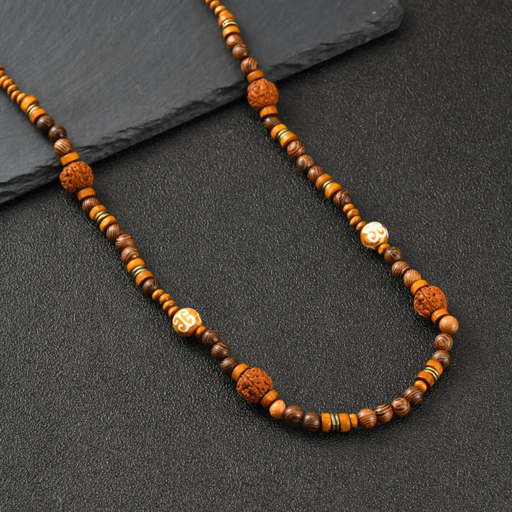 Rustiva™ | Stoere Houten Kralen Ketting