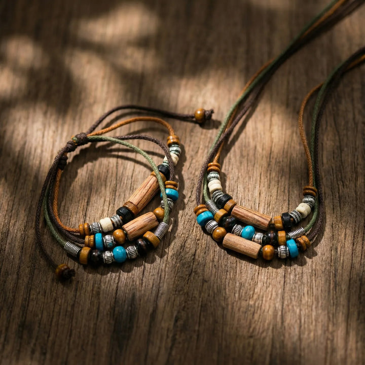 Rustiva™ | Vintage Heren Ketting & Armband Set