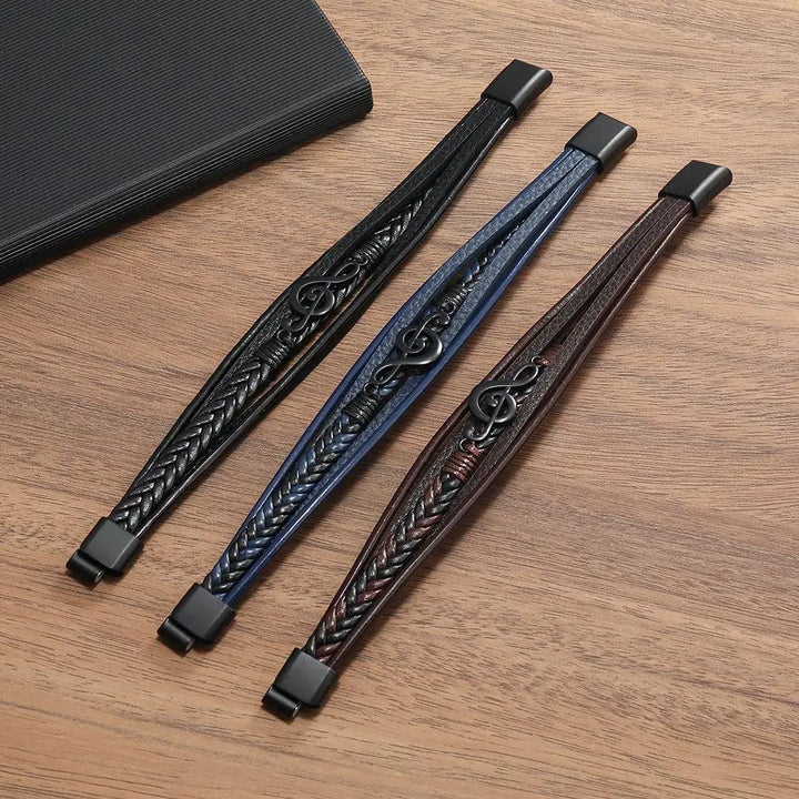 Rustiva™ | Leren Armband voor Muziekliefhebbers