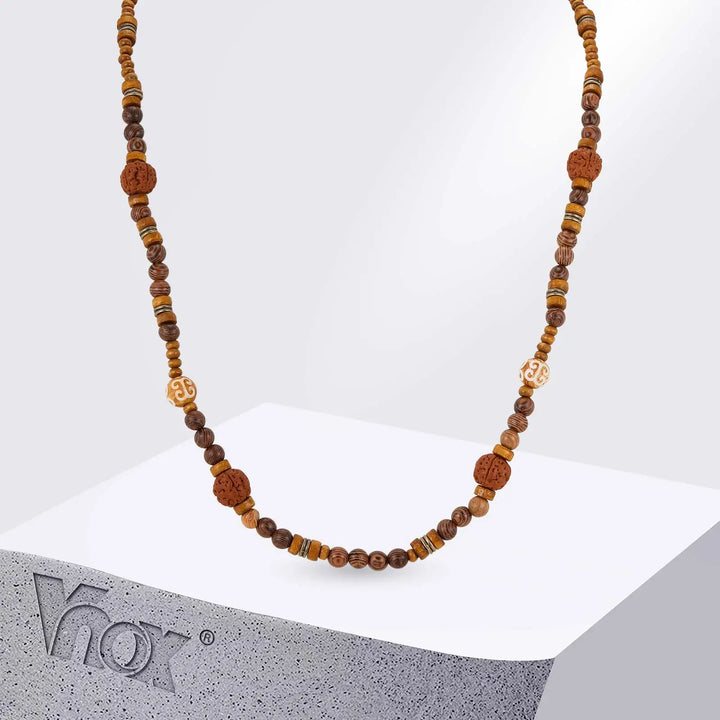Rustiva™ | Stoere Houten Kralen Ketting