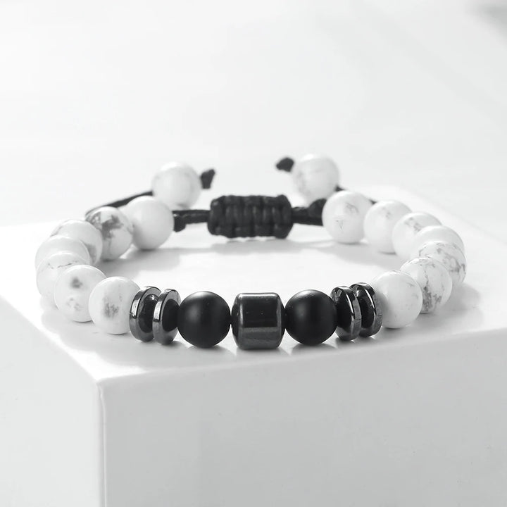 Rustiva™ | Luxe Natuursteen Heren Armband
