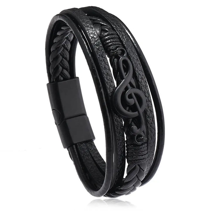 Rustiva™ | Leren Armband voor Muziekliefhebbers