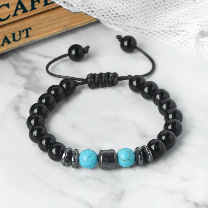 Rustiva™ | Luxe Natuursteen Heren Armband