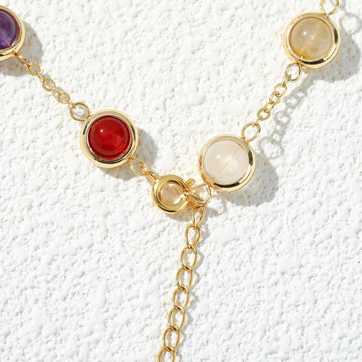 Rustiva™ | 7 Chakra Armband met Natuurlijke Edelstenen