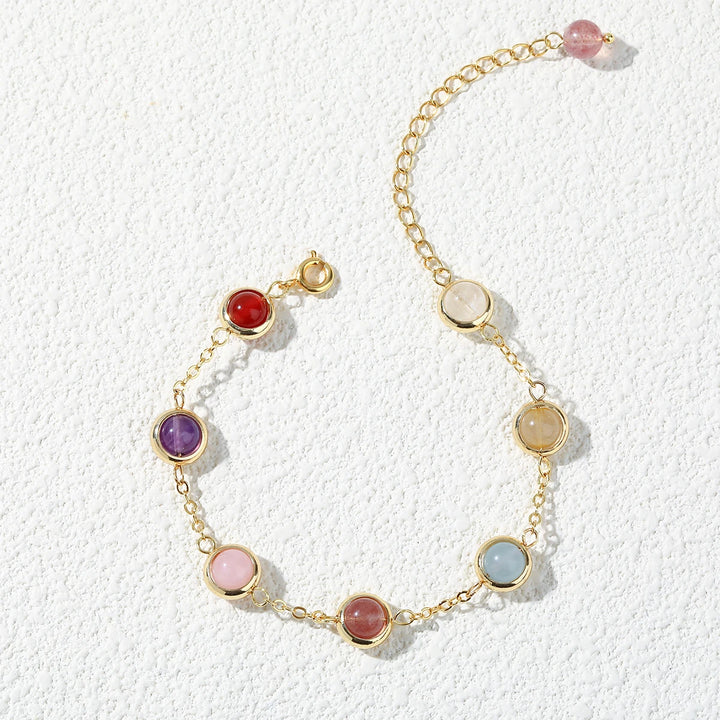 Rustiva™ | 7 Chakra Armband met Natuurlijke Edelstenen